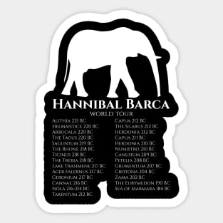 Hannibal Barca World Tour Sticker